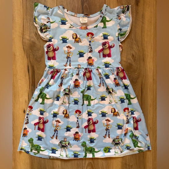Pixar Other - 🦖 Charming Cartoon Print Kids Dress - Toy Story